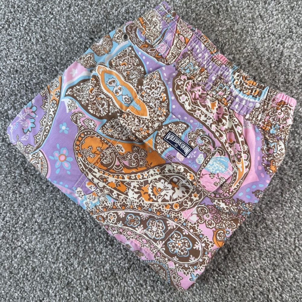 Vilebrequin Swim Trunks Mens XXXL Paisley Moorea Luxury Beach Vacation Summer